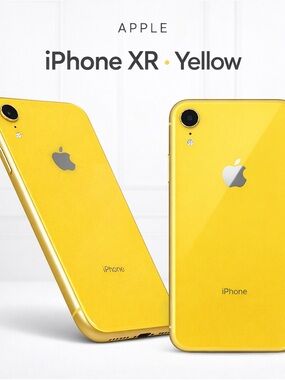 Apple iPhone XR 128GB Yellow Unlocked Smartphone + Charger Good Condition